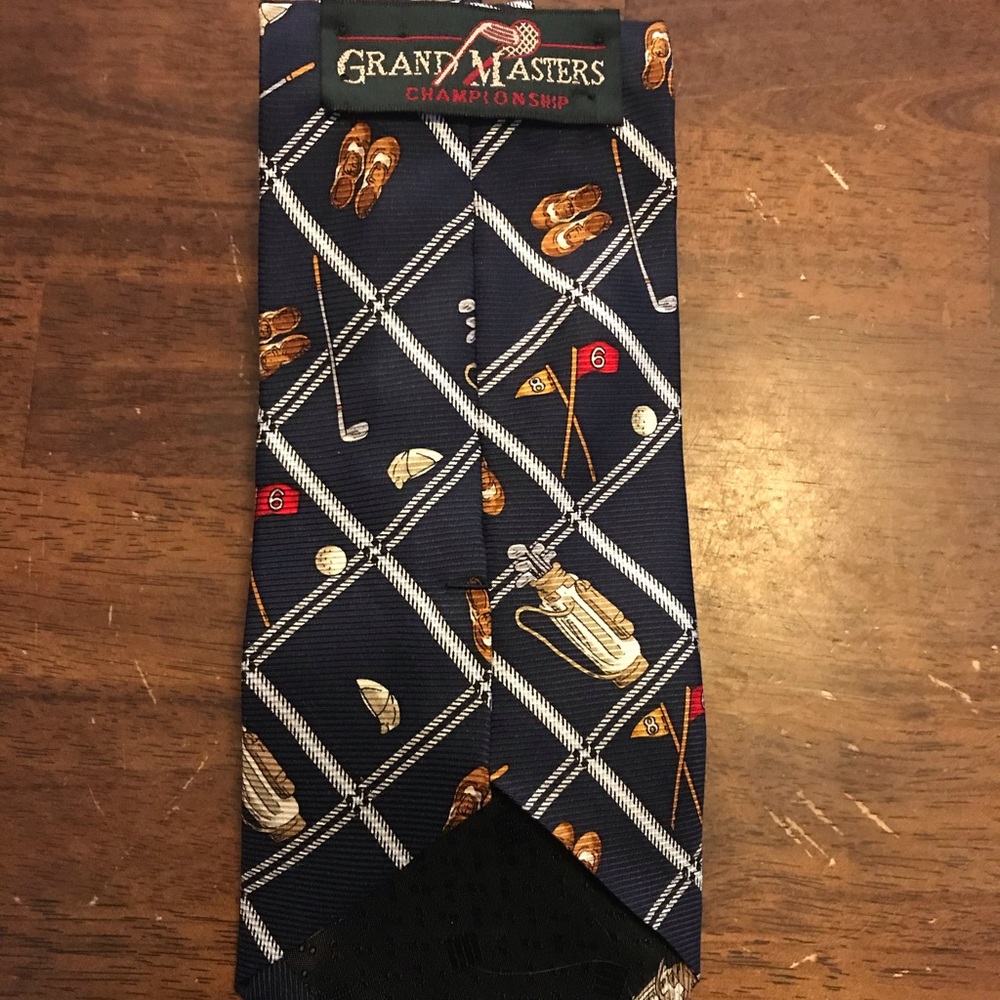 Grand Masters Men’s Neck Tie EUC Navy Blue